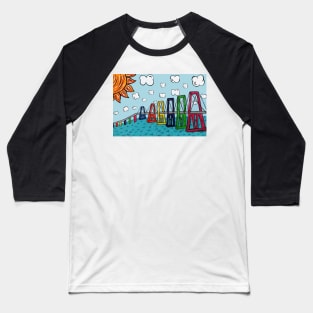 Puente sobre el Lago # 2 Baseball T-Shirt